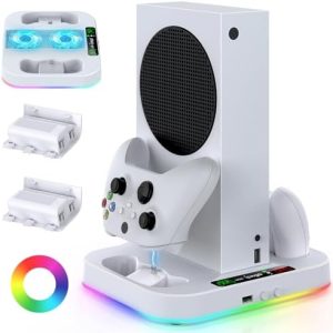 Cooling Stand for Xbox Series S with RGB Light, MENEEA Fast ...