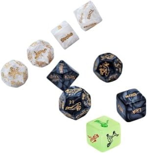 9Pcs Sex Dice Set Role Playing Games Party Dices, Anniversar...