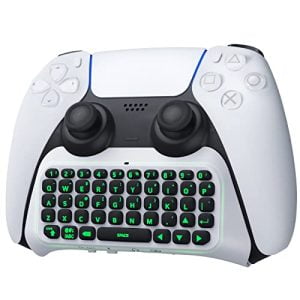 TiMOVO Green Backlight Keyboard for PS5 Controller, Wireless...