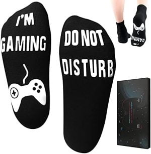 Do Not Disturb I'm Gaming Socks,Mens Gifts for Christmas Sto...