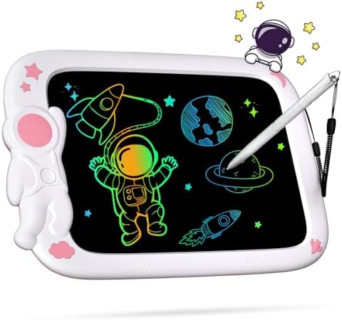 LCD Writing Tablet for Kids, Astronaut Colorful Toddler Draw...