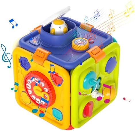 hawien Activity Cube, Sensory Board Activity Toys for Early ...