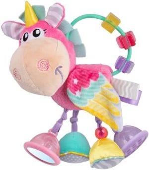 Playgro Unicorn Clip Clop Activity Rattle Pink - Nurturing D...