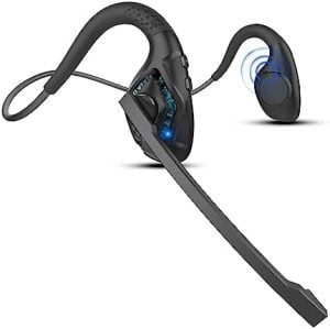 iDIGMALL Bluetooth 5.3 Headset w/Microphone Boom for Compute...