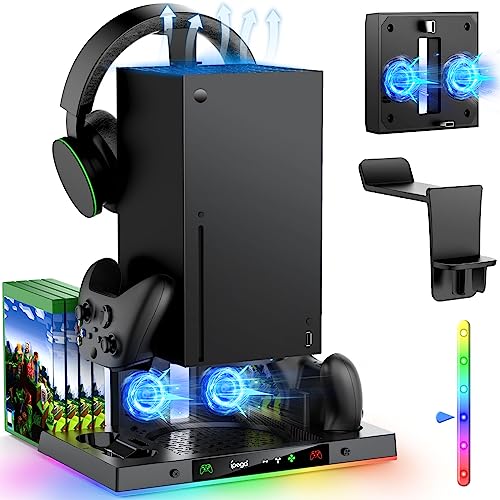 Upgraded RGB Cooling Fan Charging Station for Xbox Series X ...