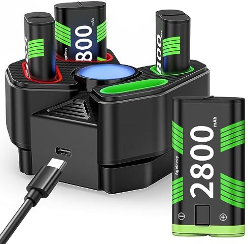 Battery Packs for Xbox One, 4 x 2800mAh Upgrade Large Capaci...