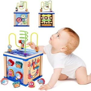 CJKuenpeng Early Educational Toy for Toddlers 5 in 1 Wooden ...