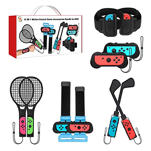 Uxilep for Nintendo Switch Accessories,10 in 1 Switch Sports...