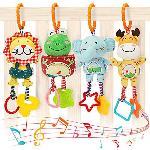 TUMAMA Baby Toys for 0, 3, 6, 9, 12 Months, Handbells Baby R...