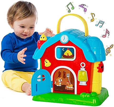 HISTOYE Musical Barn Activity Cube Learning Baby Toys for 1 ...