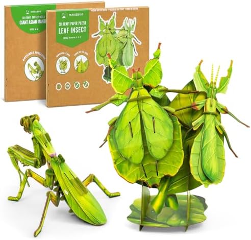 MAKEBUG STEM Toys Eco-Friendly 3D Paper Puzzles, Educational...