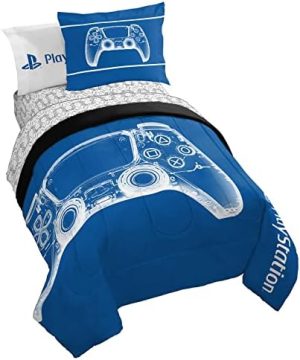 PlayStation X-Ray Gamer 7 Piece Full Size Bed Set - Includes...