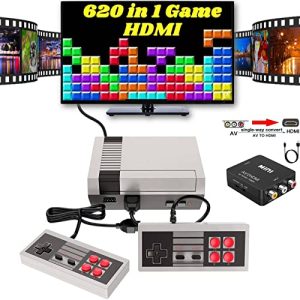 Retro Game Console,Classic Game System Built in 620 Games an...