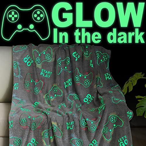 Jekeno Glow in The Dark Blanket Game Controller Throw Gamer ...