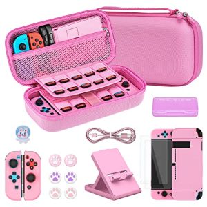 Younik Switch Carrying Case, 16 in 1 Switch Case Accessories...