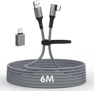 AMVR 20FT Link Cable for Oculus Quest 2 - Charging Long Cord...