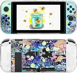 GLDRAM Glitter Clear Case Compatible with Nintendo Switch, A...