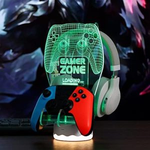 YuanDian Light up Headphone Controller Holder, 16 Colors 3D ...