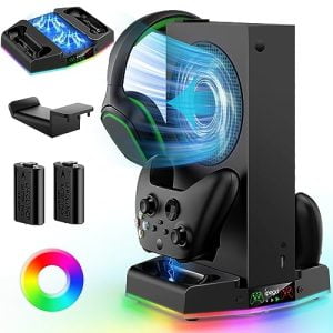 Cooling Stand for Xbox Series S with Charging Station & RGB ...