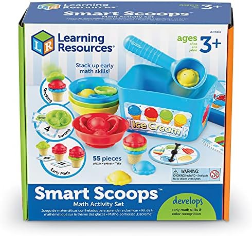 Learning Resources Smart Scoops Math Activity Set, Stacking ...