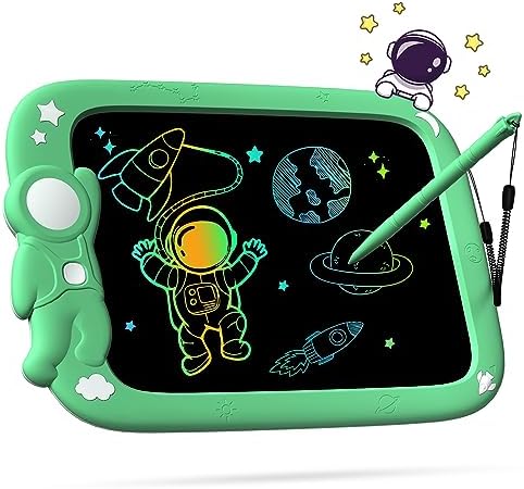 LCD Writing Tablet for Kids, Astronaut Colorful Toddler Draw...