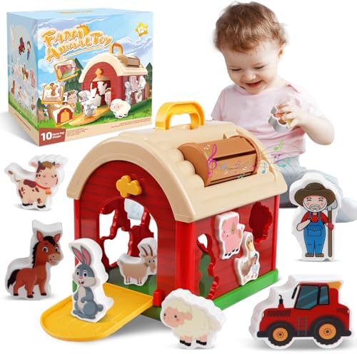 Wuzhineisn Farm Animals Toddlers Toys for 1 2 3 Year Old Mon...