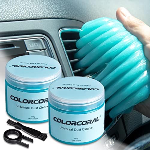 COLORCORAL 2Pack Cleaning Gel Universal Dust Cleaner for Car...