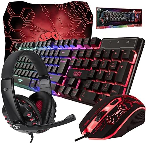 Gaming Keyboard and Mouse and Mouse pad and Gaming Headset, ...