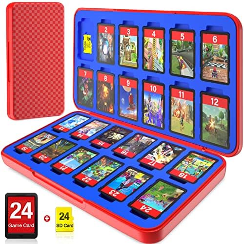 CYKOARMOR Switch Game Case with 24 Game Holder Compatible wi...