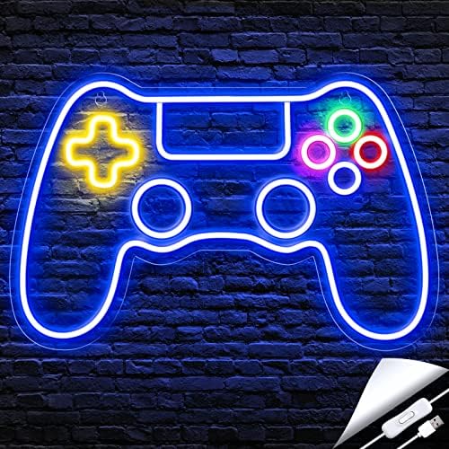 Kavaas Gamer Neon Sign, Game Controller Neon Sign for Gamer ...