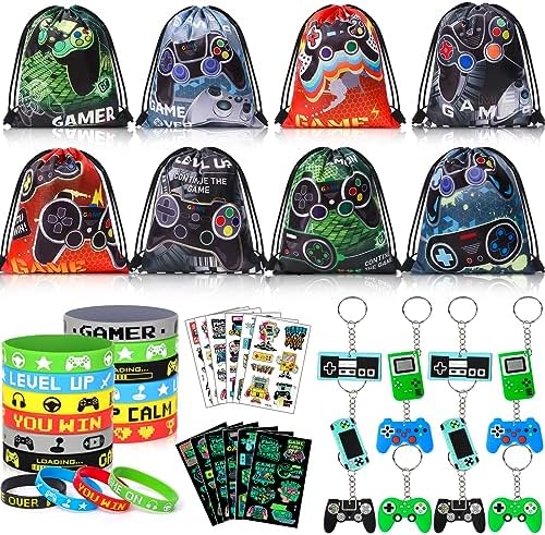 Winrayk 48Pcs Video Game Party Favors Gamer Birthday Supplie...