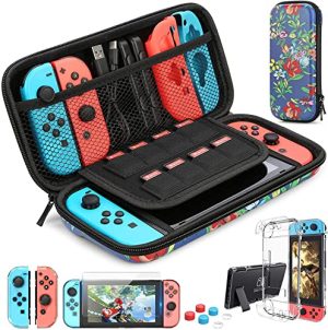 HEYSTOP Nintendo Switch Accessories Kit - Protective Case, S...