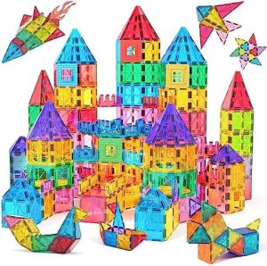 Jasonwell Magnetic Tiles Kids Magnetic Blocks Building Sets ...