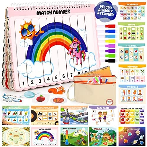 Busy Book for Toddler 1-3 2-4 Preschool Montessori Toys for ...